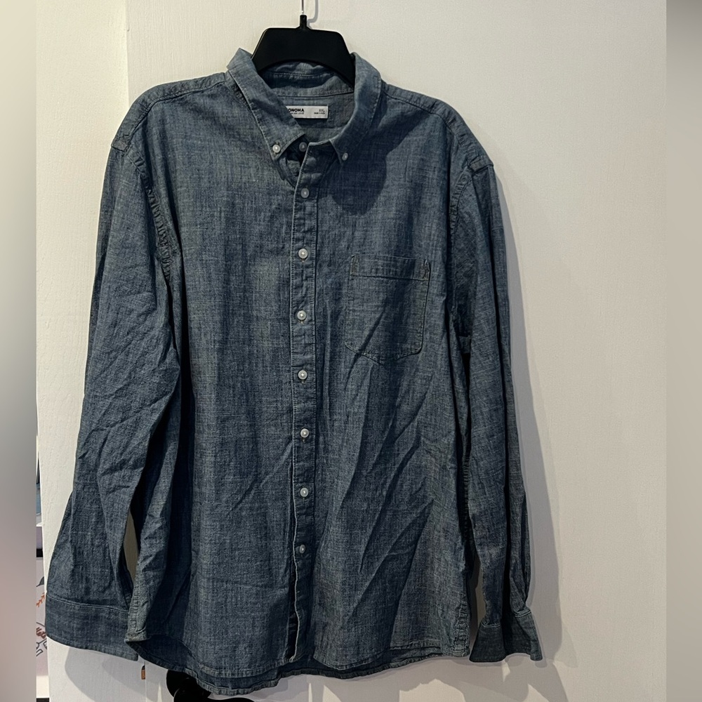 Sonoma brand Men’s denim button down